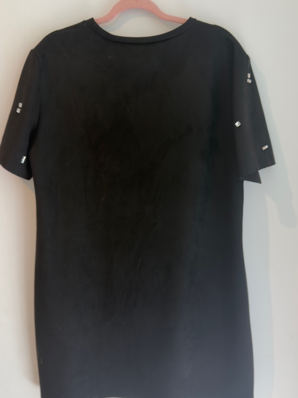 Zara Black Short Sleeve Embellished Tee - Picture 4 of 4